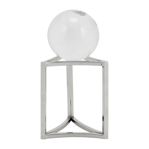 Silver Crystal Ball Stand